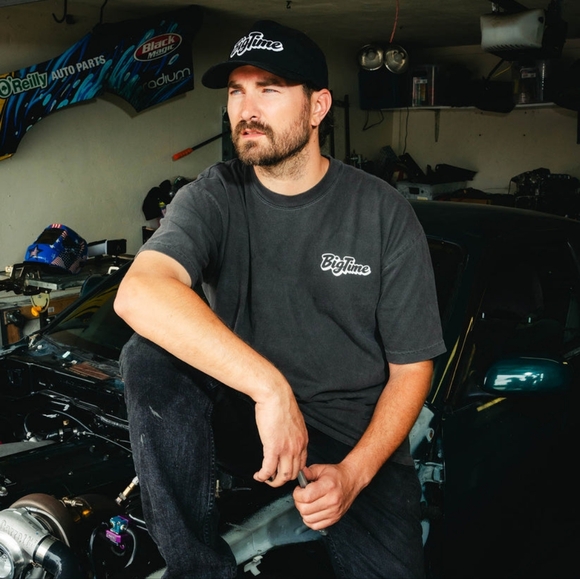 Big Time Vintage Black Tee - Medium - Picture 1 of 5